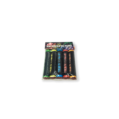 Antorchas de humo pequeñas pack 5 colores